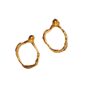 Ginger Loop Studs – Gold