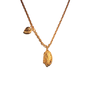 Dual Ginger Drop Necklace – Gold