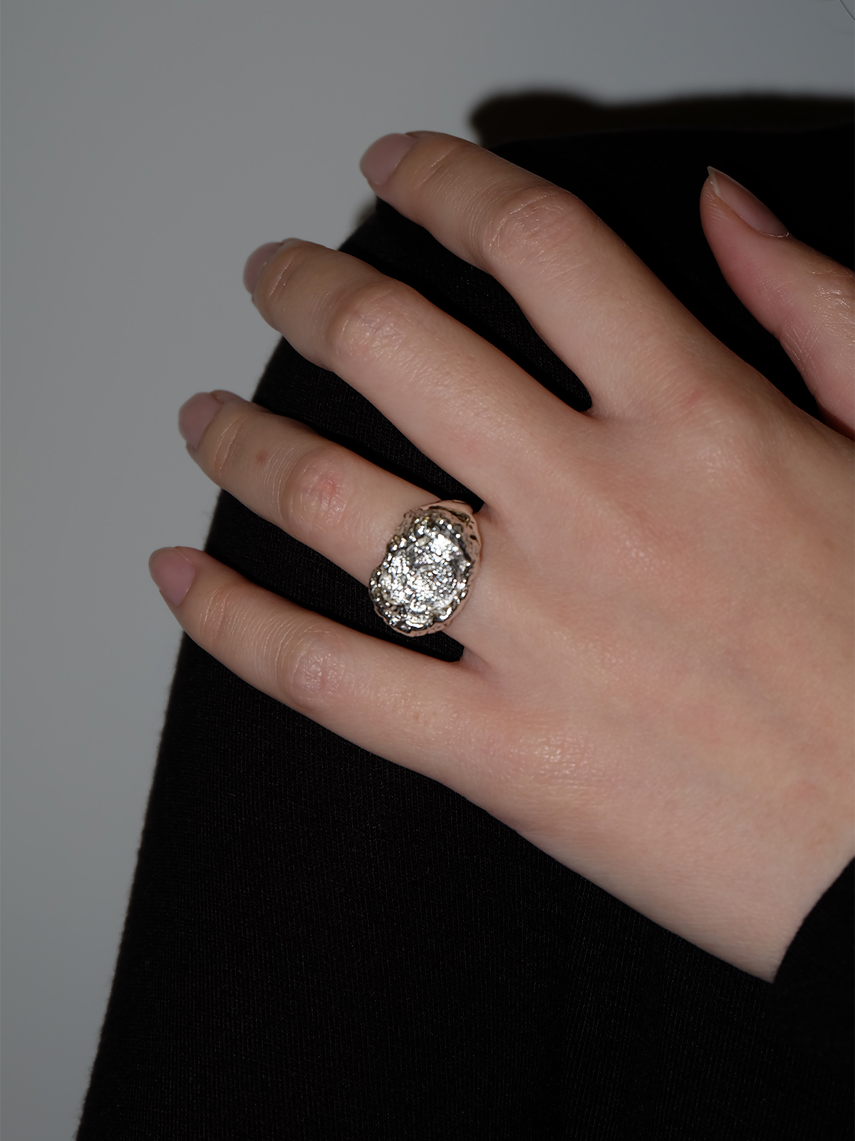 Ginger Loop — Open Disc Ring (Silver) - Image 4