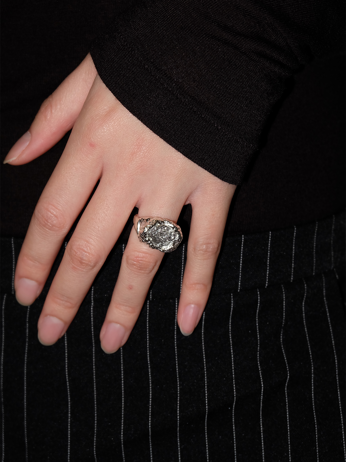 Ginger Loop — Open Disc Ring (Silver) - Image 5