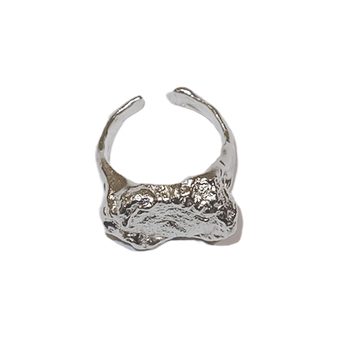 Ginger Loop — Open Disc Ring (Silver)