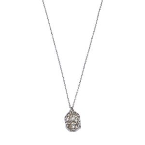 Ginger Loop — Medium Disc Necklace (Silver)