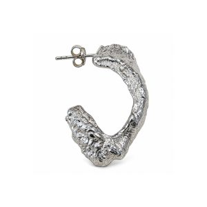 Ginger Curve Hoop – Silver product photo