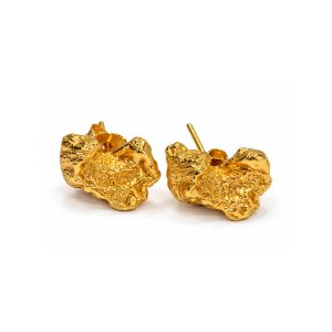 Mini Ginger Curve Studs – Gold product photo